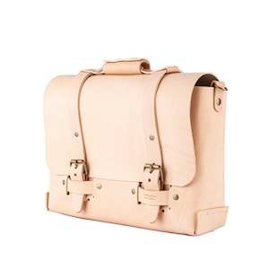 Sac messager en cuir, sac pour ordinateur portable en cuir, sac d’ordinateur en cuir, sac de voyage de bureau, mallette de bureau en cuir, sacoche en cuir Tan