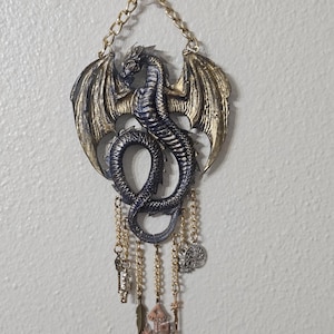 Whimsical Dragon Chime Wall Hanging