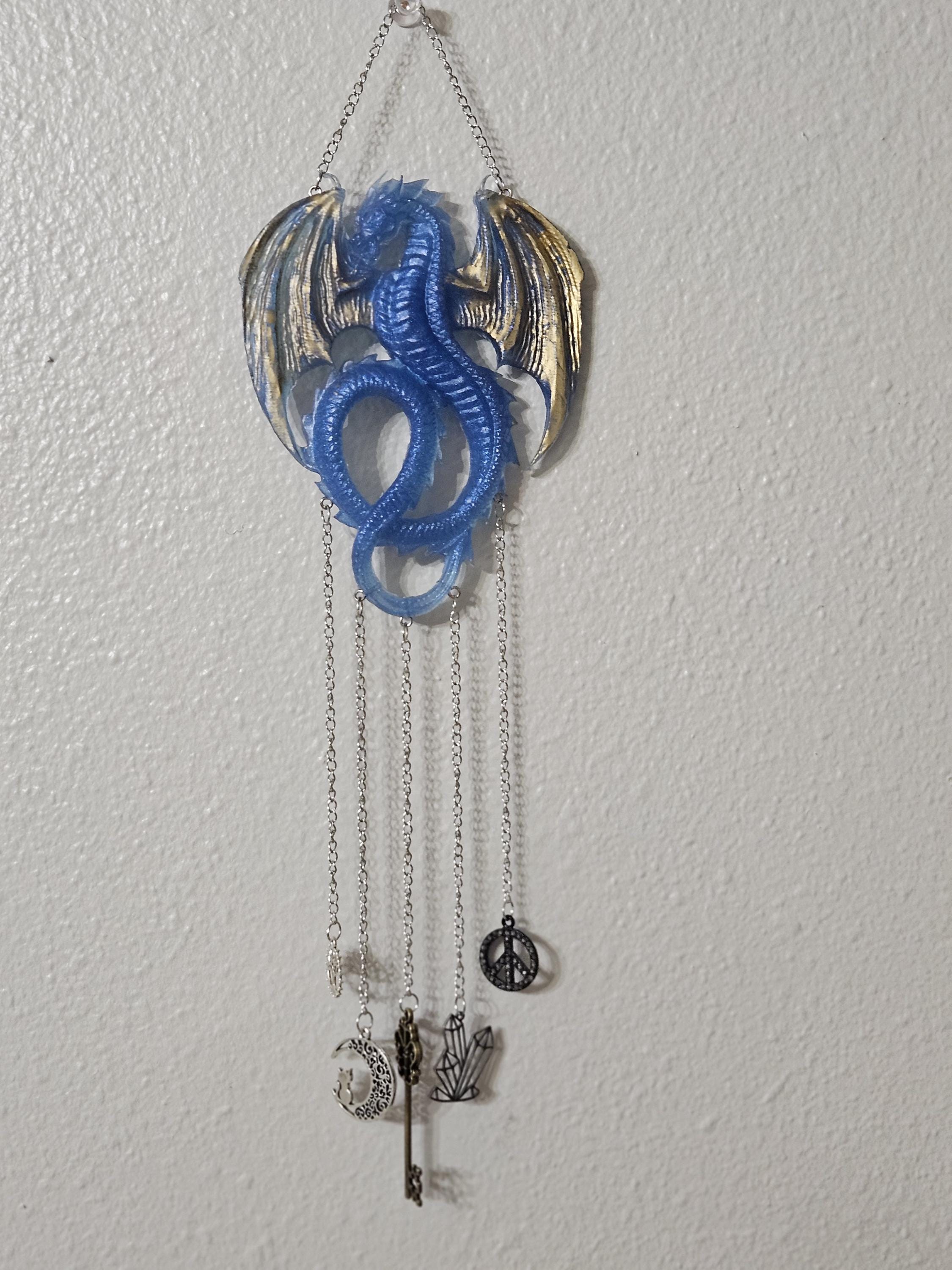 Whimsical Dragon Chime Wall Hanging