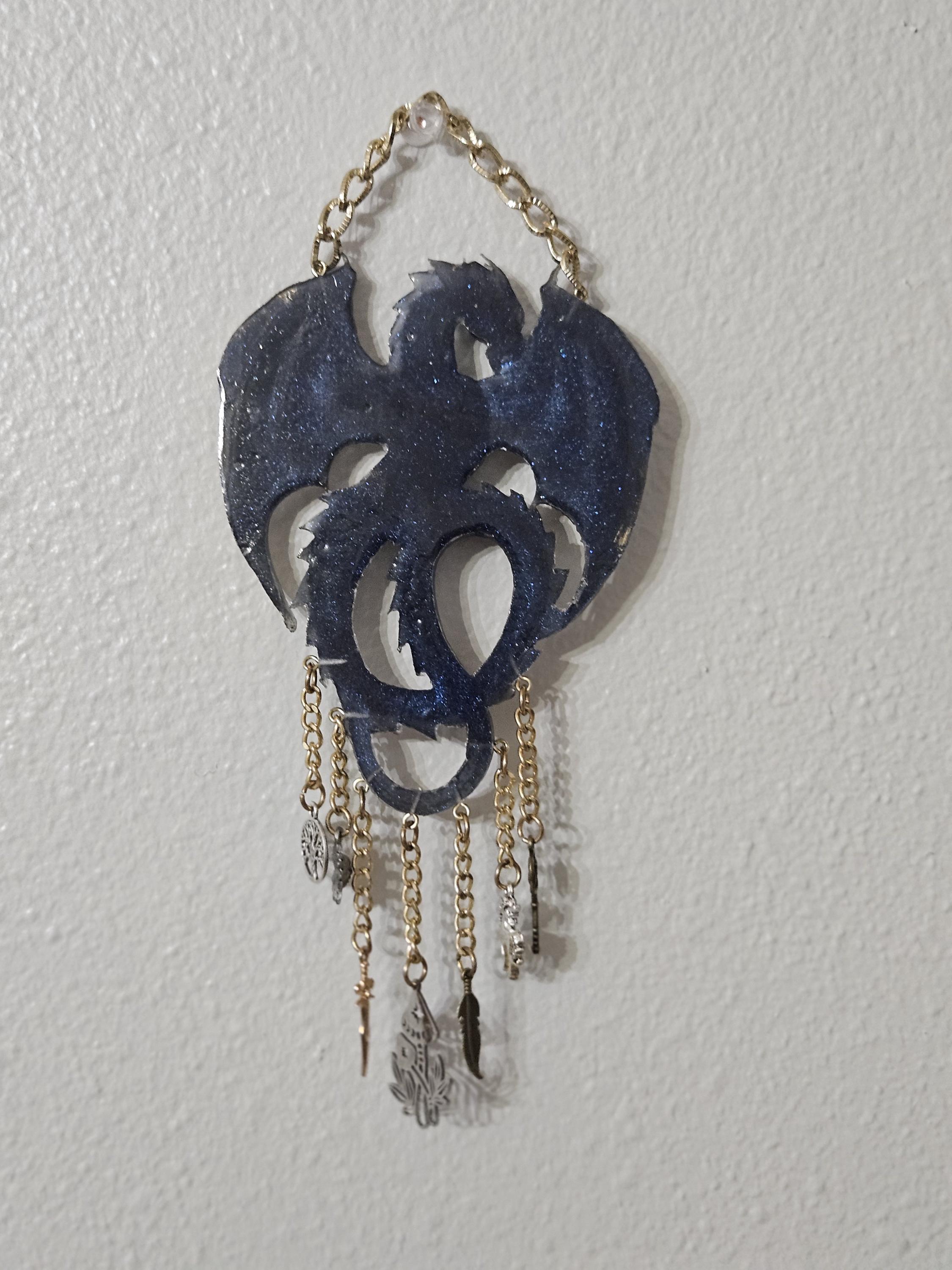 Whimsical Dragon Chime Wall Hanging - Thumbnail 2