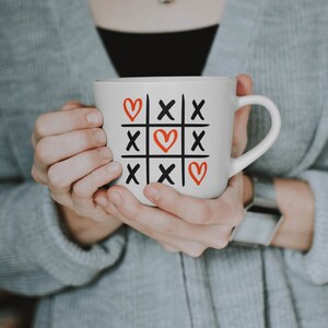 Valentine&#39;s Day Tic-Tac-Toe SVG File- Valentines SVG- Valentine&#39;s Day Cut File- svg, png, esp, dxf