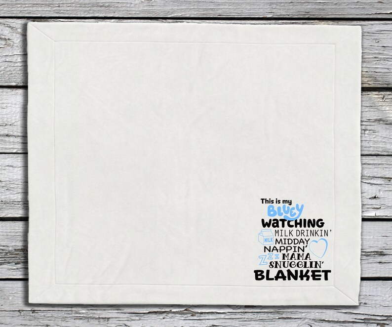 Bluey Blanket SVG Cut Graphic for Kids and Toddlers Cut File Etsy