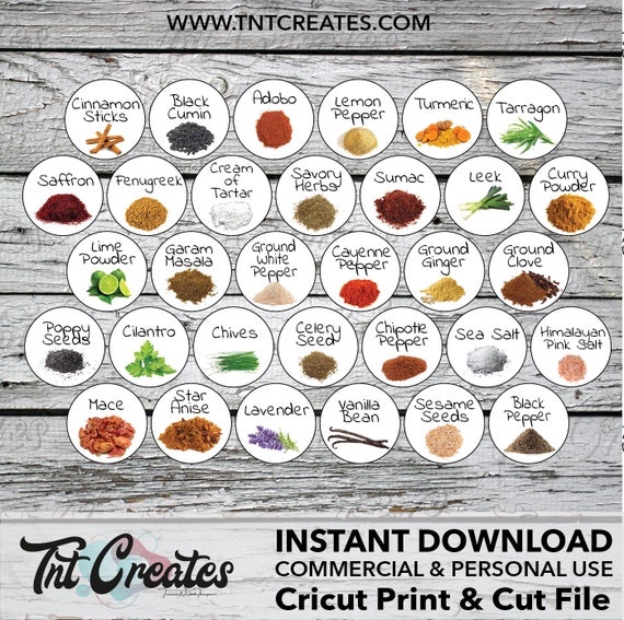 Cricut Spice Jar Labels – Beginner Series - InsideOutlined