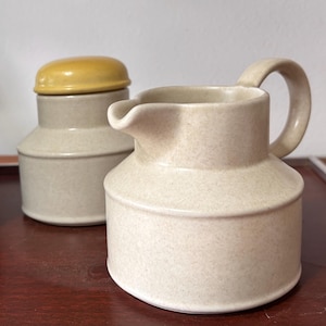 Vintage 1970s Midwinter Stonehenge Creamer & Sugar Bowl Set – Made in England