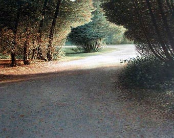 Path to the Meadow – een lithografie op papier door de Canadese kunstenaar Ken Danby