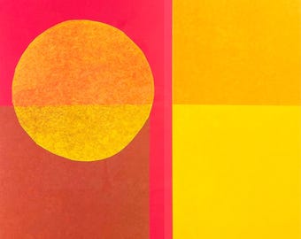 Lámina artística "Atardecer" de Amaina, IKEA, década de 1990.