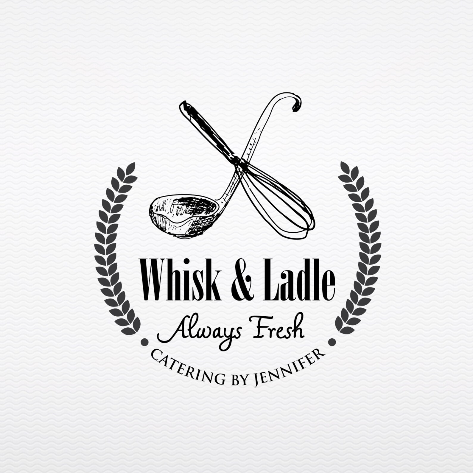 Whisk Premade Customizable Logo for your Catering Bakery Etsy