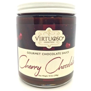 Cherry Chocolate Sauce - 10.5 oz | Black Forest Chocolate Sauce | Chocolate Dessert Sauce | Chocolate Sauce | Gift