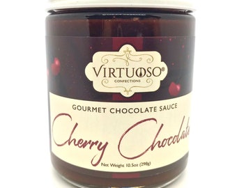 Cherry Chocolate Sauce - 10.5 oz | Black Forest Chocolate Sauce | Chocolate Dessert Sauce | Chocolate Sauce | Gift