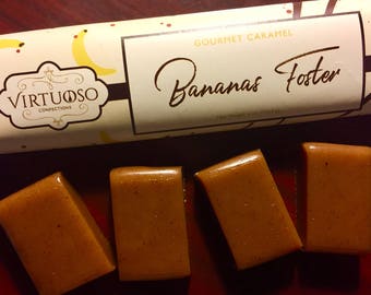 Bananas Foster Caramel Bar | Bananas Foster | Banana Caramel | Gourmet Caramel Bar | Gift