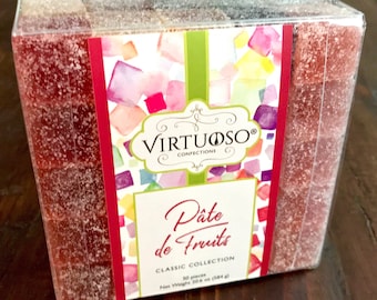 French-style Pate de Fruits - 22.0oz/50-Piece Collection  (Extra Large) | Fruit Candy | Vegan Candy | Gift