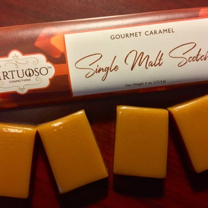 Single Malt Scotch Caramel Bar Single Malt Caramel Scotch Whisky Caramel Scotch Caramel Gourmet Caramels Gift image 1