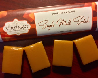 Single Malt Scotch Caramel Bar | Single Malt Caramel | Scotch Whisky Caramel | Scotch Caramel | Gourmet Caramels | Gift