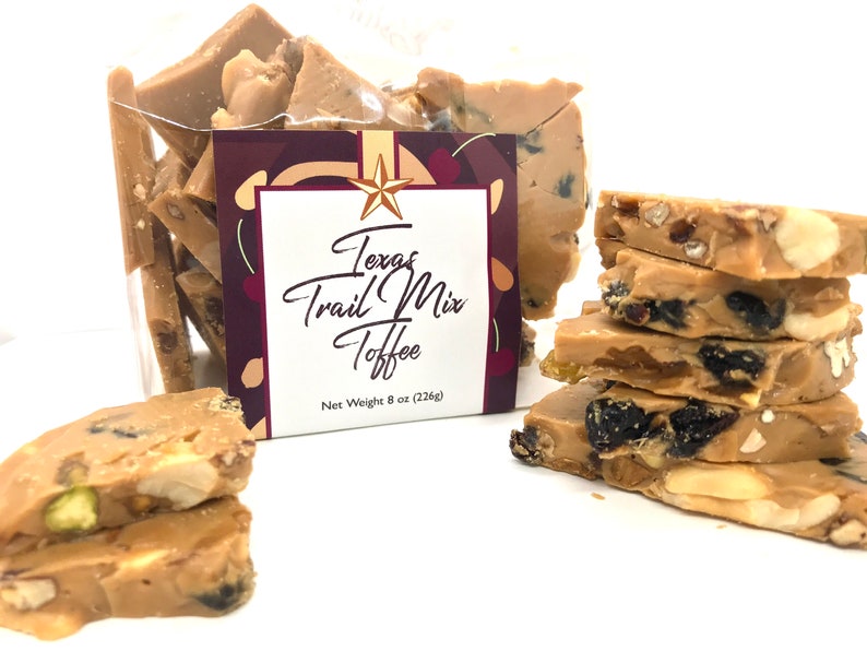 Texas Trail Mix Toffee 4oz/8oz  English Toffee  Trail Mix image 8