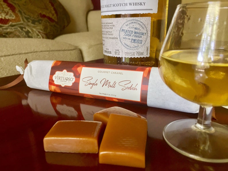 Single Malt Scotch Caramel Bar Single Malt Caramel Scotch Whisky Caramel Scotch Caramel Gourmet Caramels Gift image 7