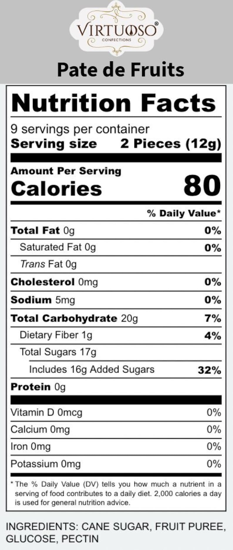 French-style Pate de Fruits: (7.6oz/215g) / 18-Piece Collection - (Medium) Vegan Candy image 20