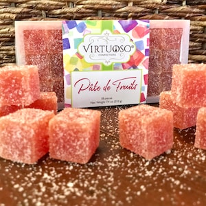 Guava Pate de Fruits: 18-Piece/7.5oz French-style Pate de Fruits Medium Size Fruit Candy Fruit Paste Vegan Candy Gift image 10