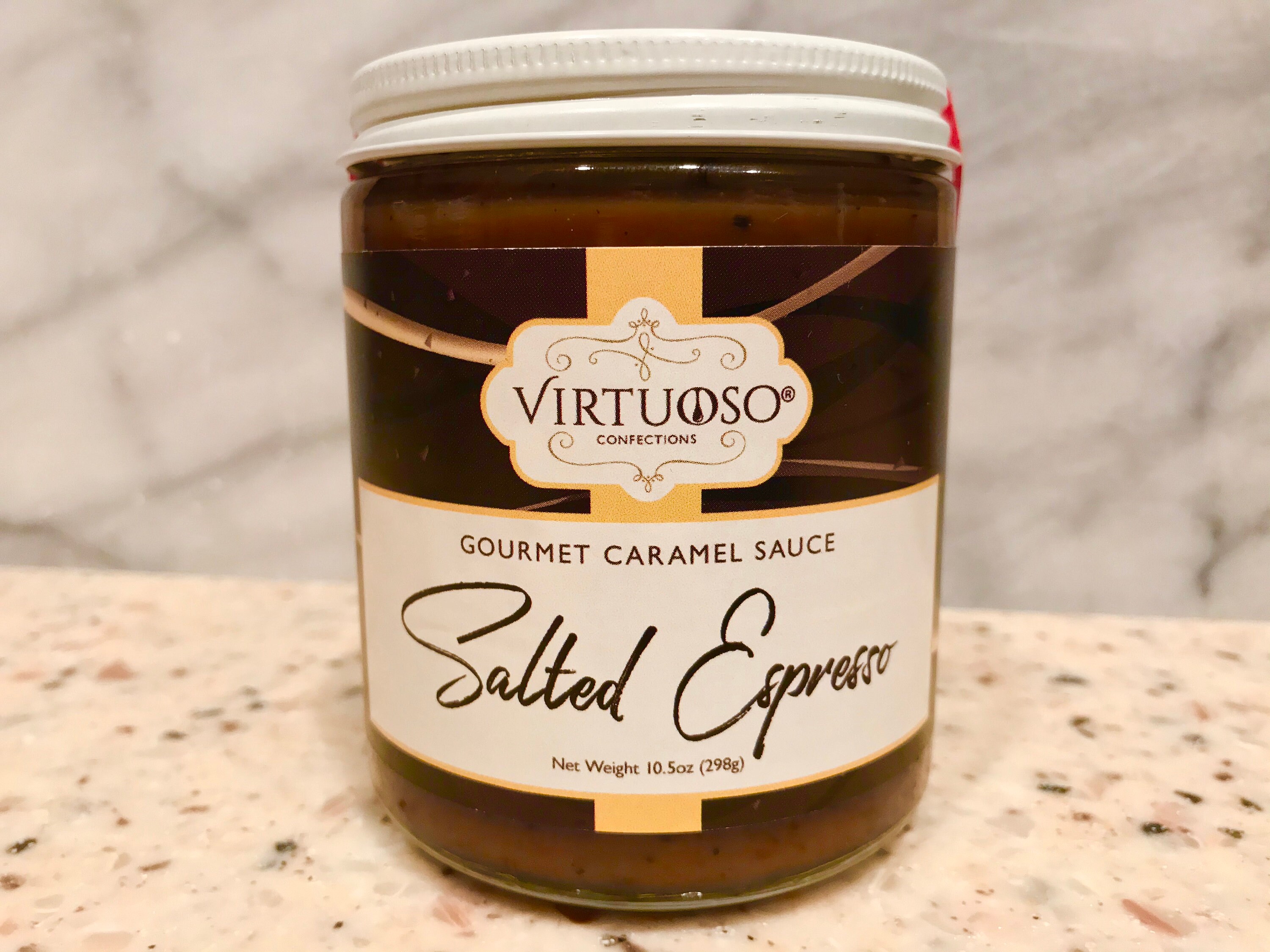 Salted Espresso Caramel Sauce Espresso Caramel Sauce Etsy
