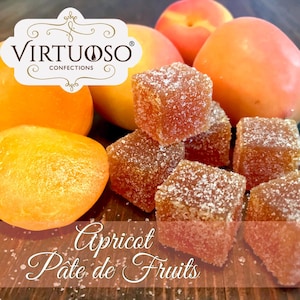 French-style Pate de Fruits: (7.6oz/215g) / 18-Piece Collection - (Medium) Vegan Candy Apricot
