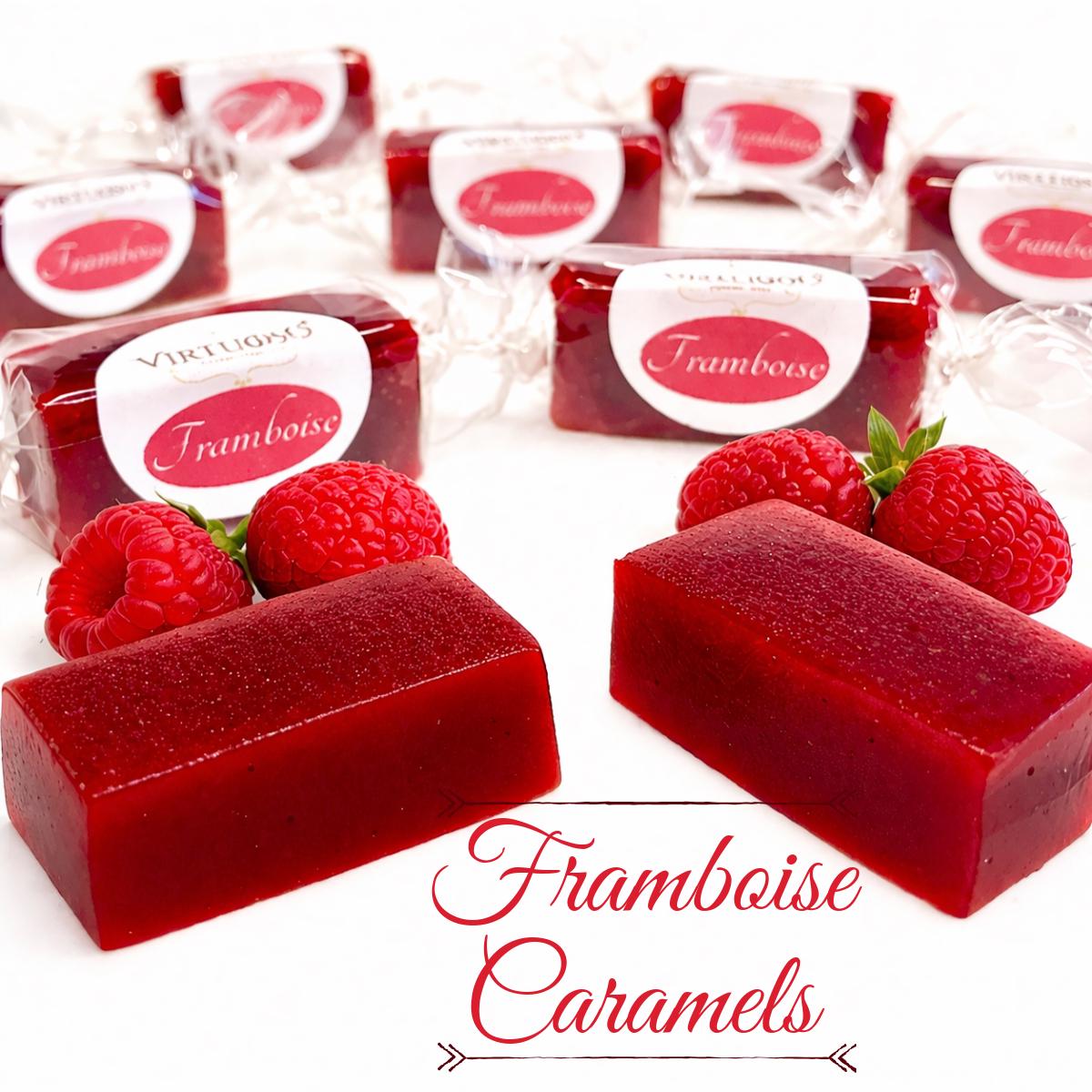 Raspberry Caramels: 4oz | Framboise Caramels | Gourmet Parisian ...