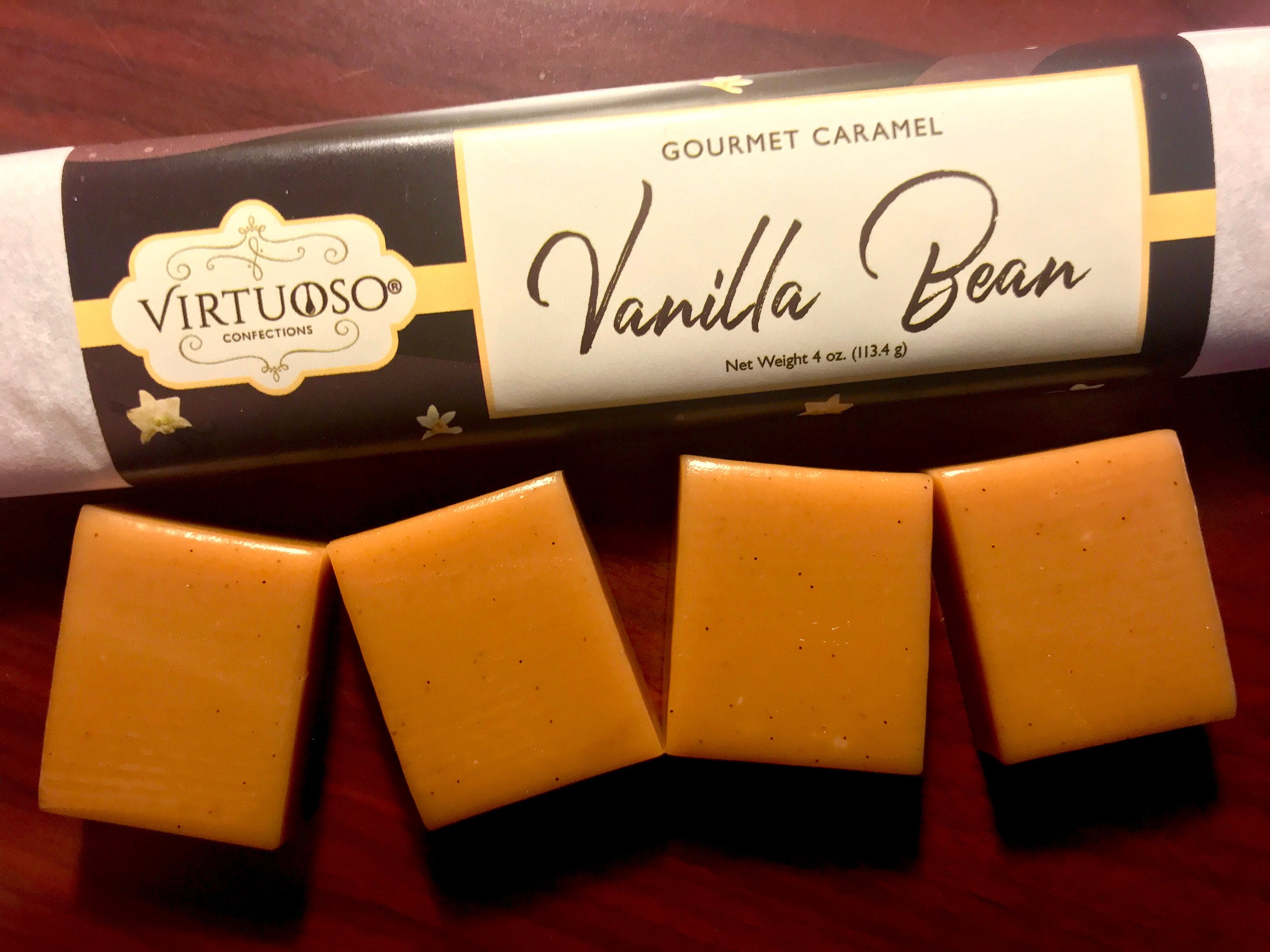 Vanilla Bean Caramel Bar | Vanilla Bean Caramel | Vanilla Caramel | Gourmet Caramel Bar | Gourmet Candy | Gift