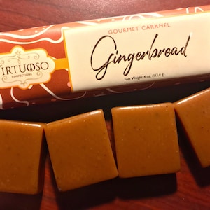 Gingerbread Caramel Bar | Gingerbread Caramel | Gingerbread Spice Caramels | Gourmet Caramel Bar | Gift