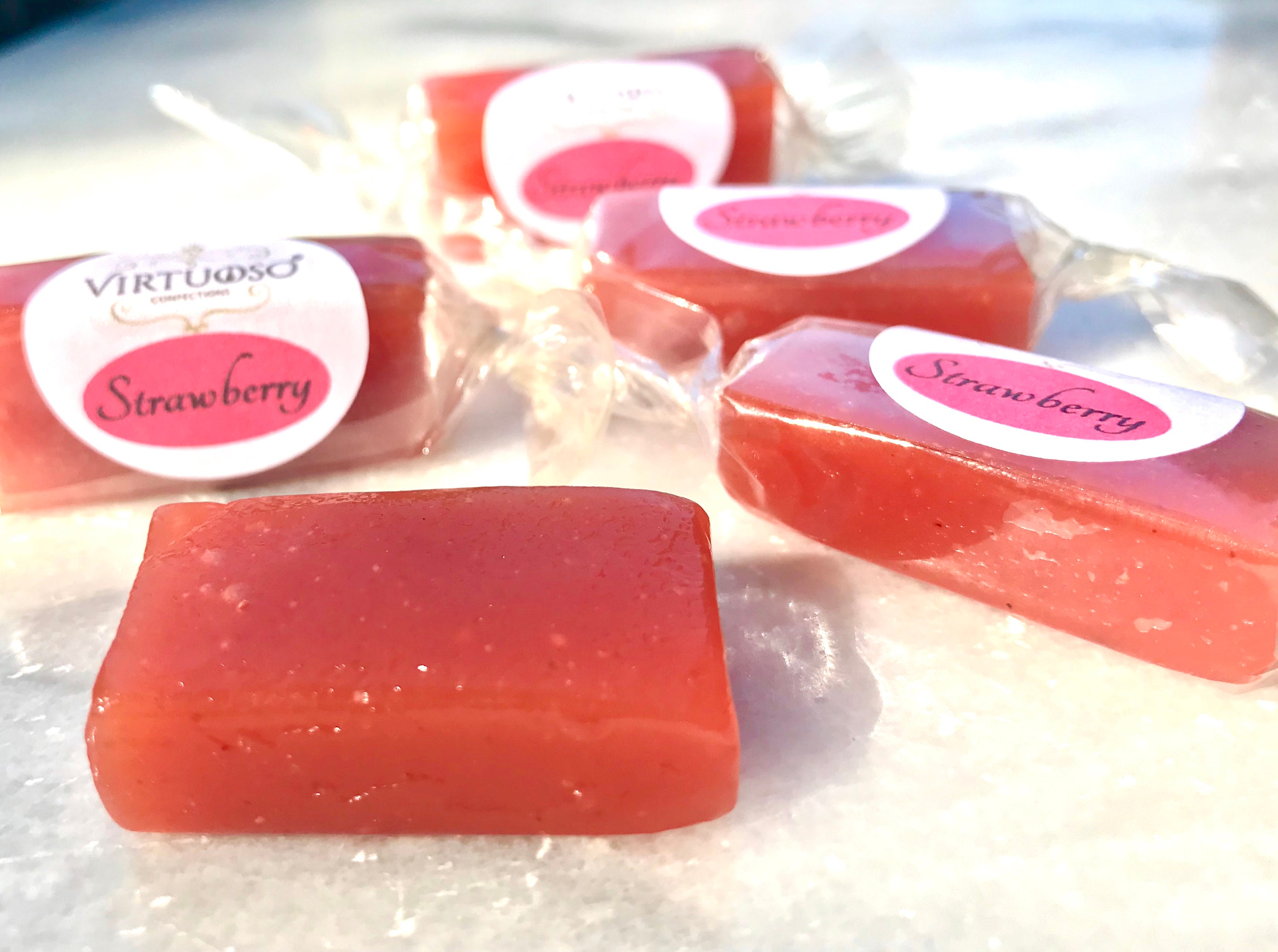 Strawberry Caramels Paris Caramels Strawberry Caramels Etsy