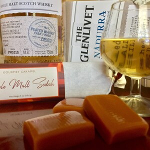 Single Malt Scotch Caramel Bar Single Malt Caramel Scotch Whisky Caramel Scotch Caramel Gourmet Caramels Gift image 4