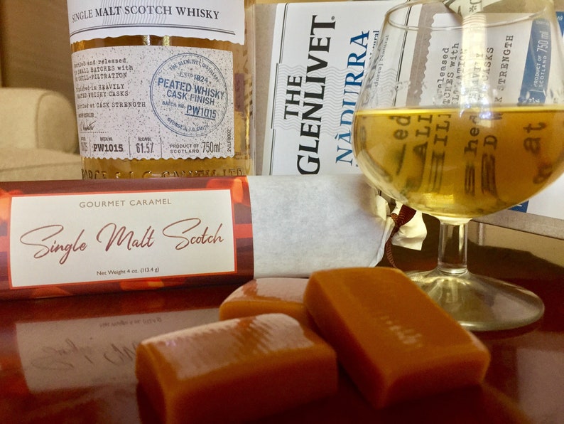 Single Malt Scotch Caramel Bar Single Malt Caramel Scotch Whisky Caramel Scotch Caramel Gourmet Caramels Gift image 4