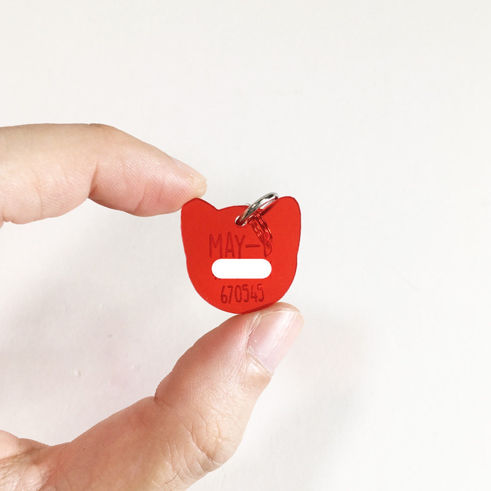 Pink Cat Tag Name Personalised Tag Custom Gift For Pet Lovers Etsy