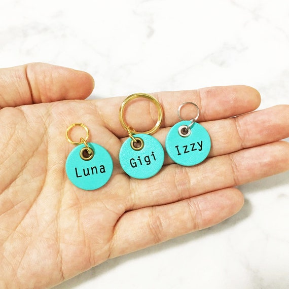 2cm Turquoise Blue Pet Tag Silent Noiseless Dog Small Etsy