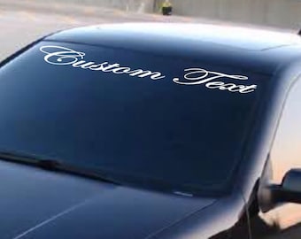 LOVING LIFE 4/"X40/" Decal Letters Car Window WINDSHIELD Sticker Personalized