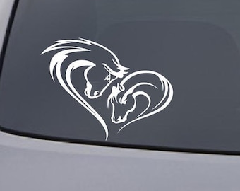 Horse decal-horse sticker-personalized decal-Girls bedroom Car Sticker Vinyl horse head, horse lovers gift