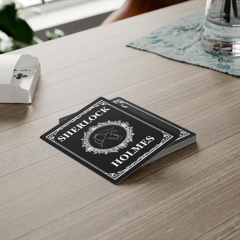 Sherlock Holmes Poker Playing Cards © FoxyPopup | etsy.com