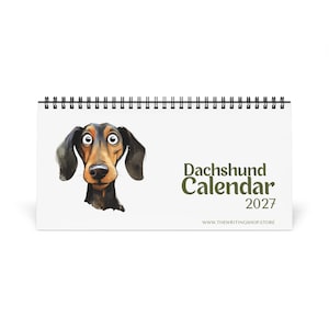 Dachshund Desktop Calendar 2027 | Dog Lover Pet Enthusiast Accessory