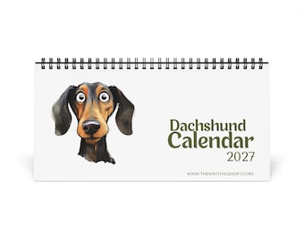 Dachshund Desktop Calendar 2027 | Dog Lover Pet Enthusiast Accessory