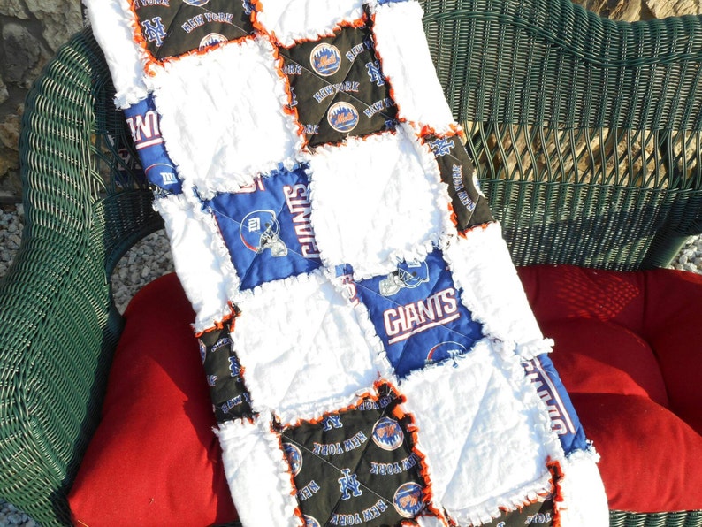 New York Giant & Mets Throw Blanket/ NEW York Mets Blankets/ Etsy