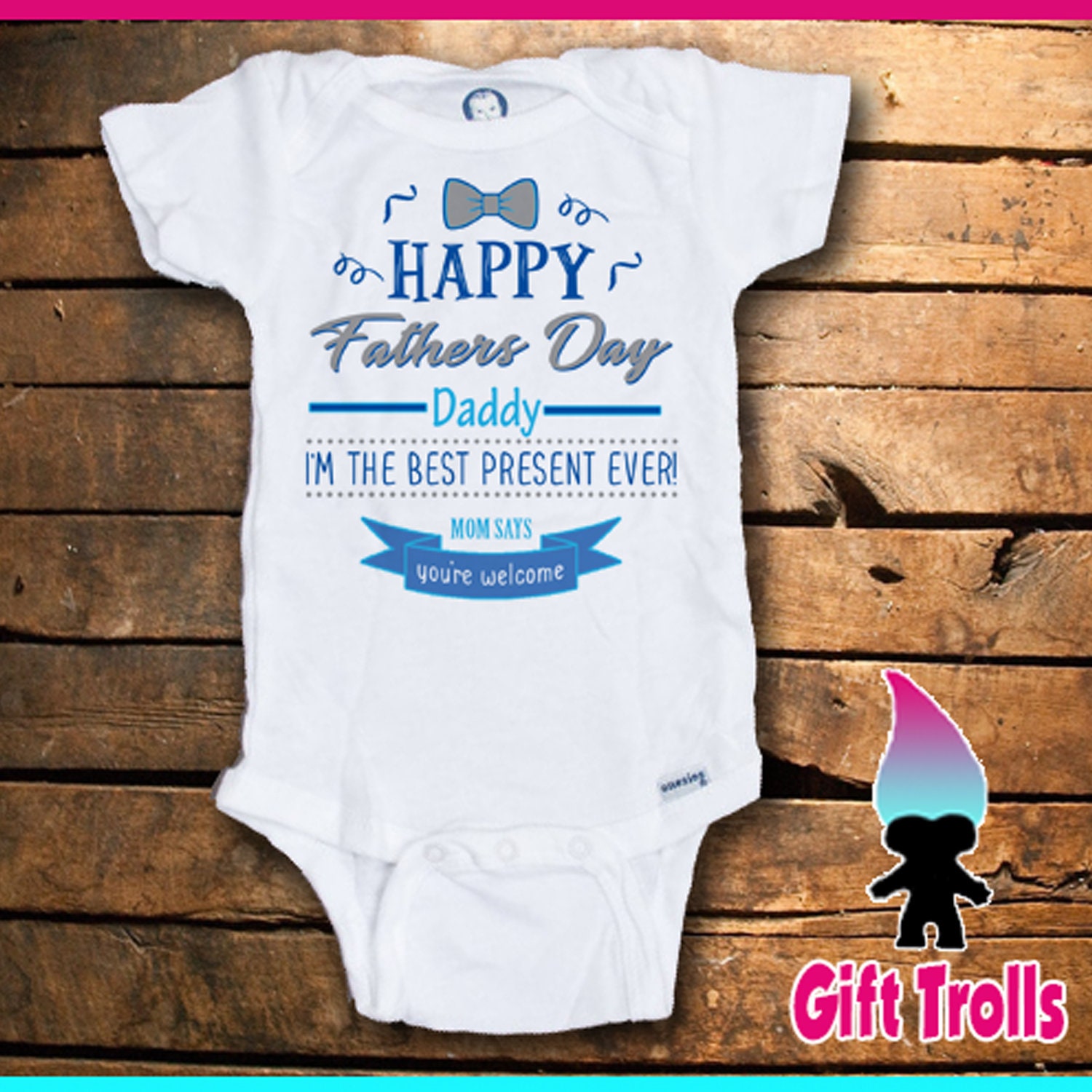 im the best fathers day gift ever romper tshirt fathers day gift