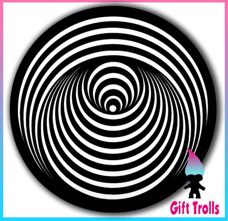 Vertigo Black and White Spiral Turntable Slipmat 12 LP Etsy