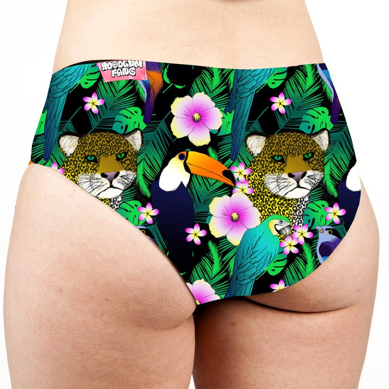 Tropical Jungle Low Rise Cheeky Shorts. Pole Dance Shorts. Etsy