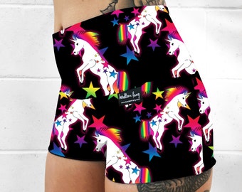 unicorn workout shorts