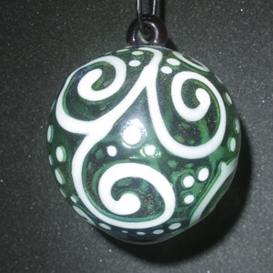 Christmas bauble ball xmas decoration handmade blown glass.Dr Sawfish 2024