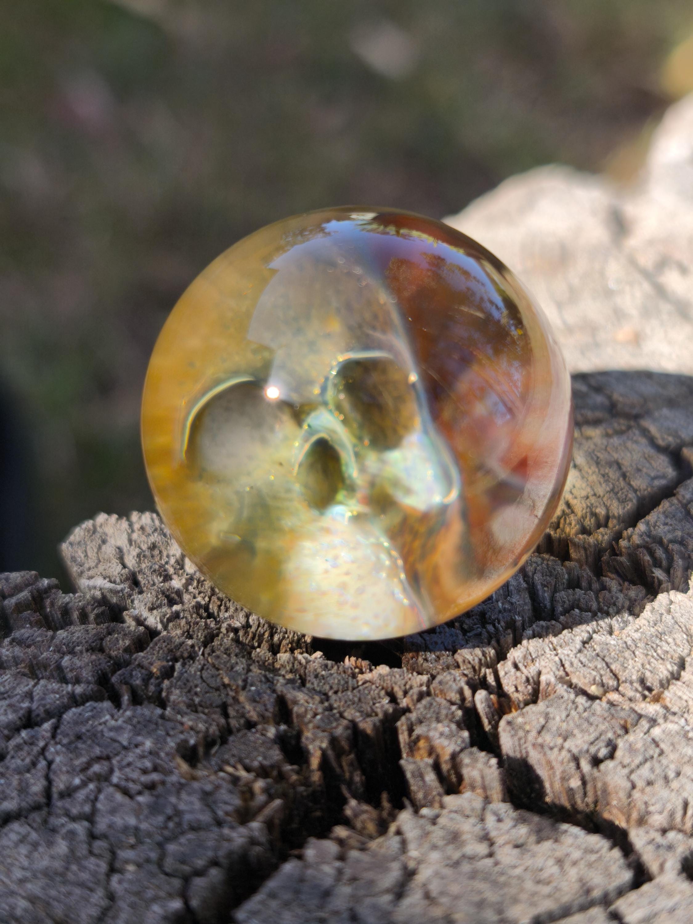 Classic Skull Handmade Borosilicate Glass Marble.dr Sawfish 2026