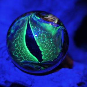 Dragon's Eye of Radiation Uv Reactive Handmade Borosilicate Glass