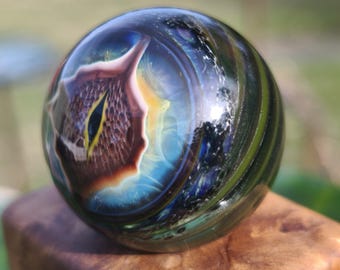 クラシックな 24K ゴールド スカル、手作りのホウケイ酸ガラス