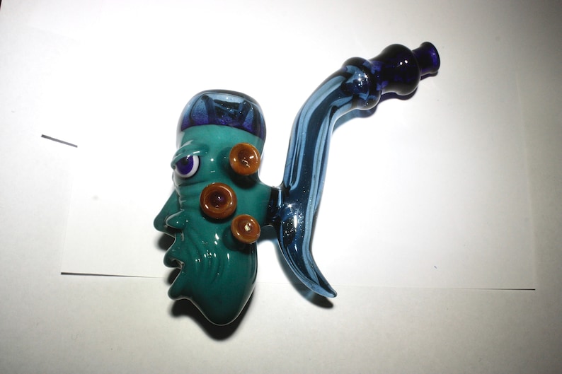 Teal blue mandingo glass Sawfish Sales results No. 1 2021 tobacco pipe.Dr In a popularity