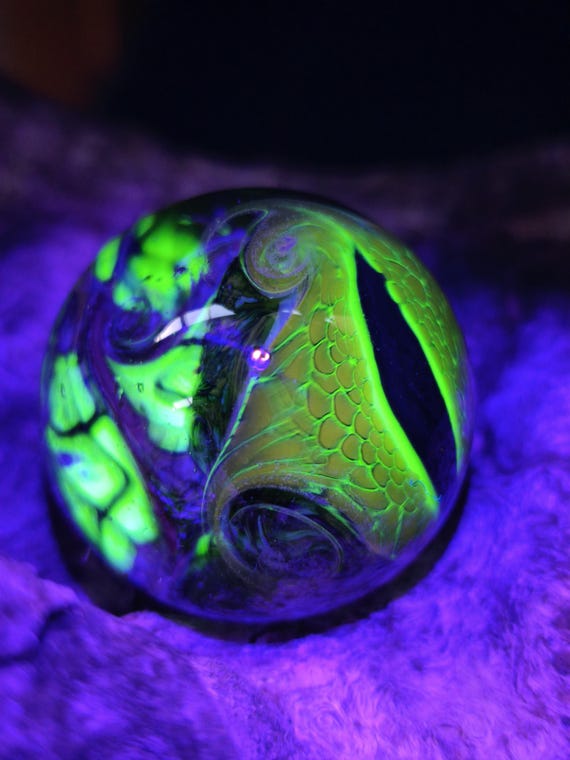 Dragon's Eye of the Illuminati Uv Reactive Handmade Borosilicate