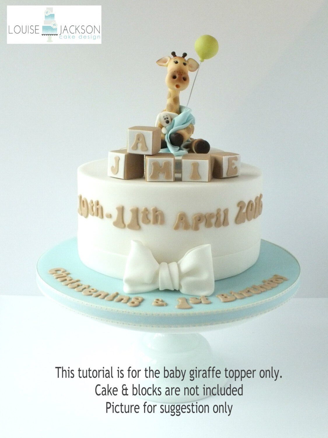 Giraffe Cake Topper PDF Tutorial / Christening / Baby Shower - Etsy