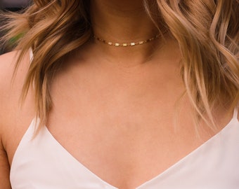 Lace Choker, Choker Necklace, Gold Choker Necklace, Gold Choker, Choker Necklaces for Women, Minimalist Choker, Dainty Choker