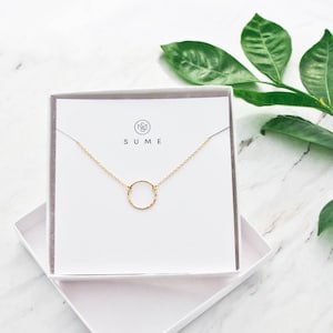 Circle Necklace, circle necklace gold, necklaces for women, necklaces for women gold, Karma Necklace, necklace for her, simple gold necklace